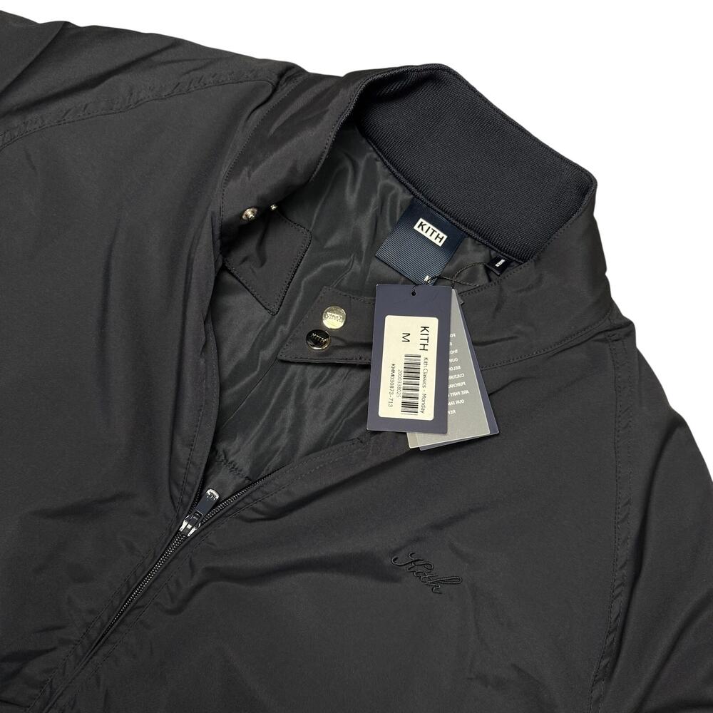 Kith Puffer Jacket Navy Blue Mini Script Cursive Logo M - Picture 2 of 4